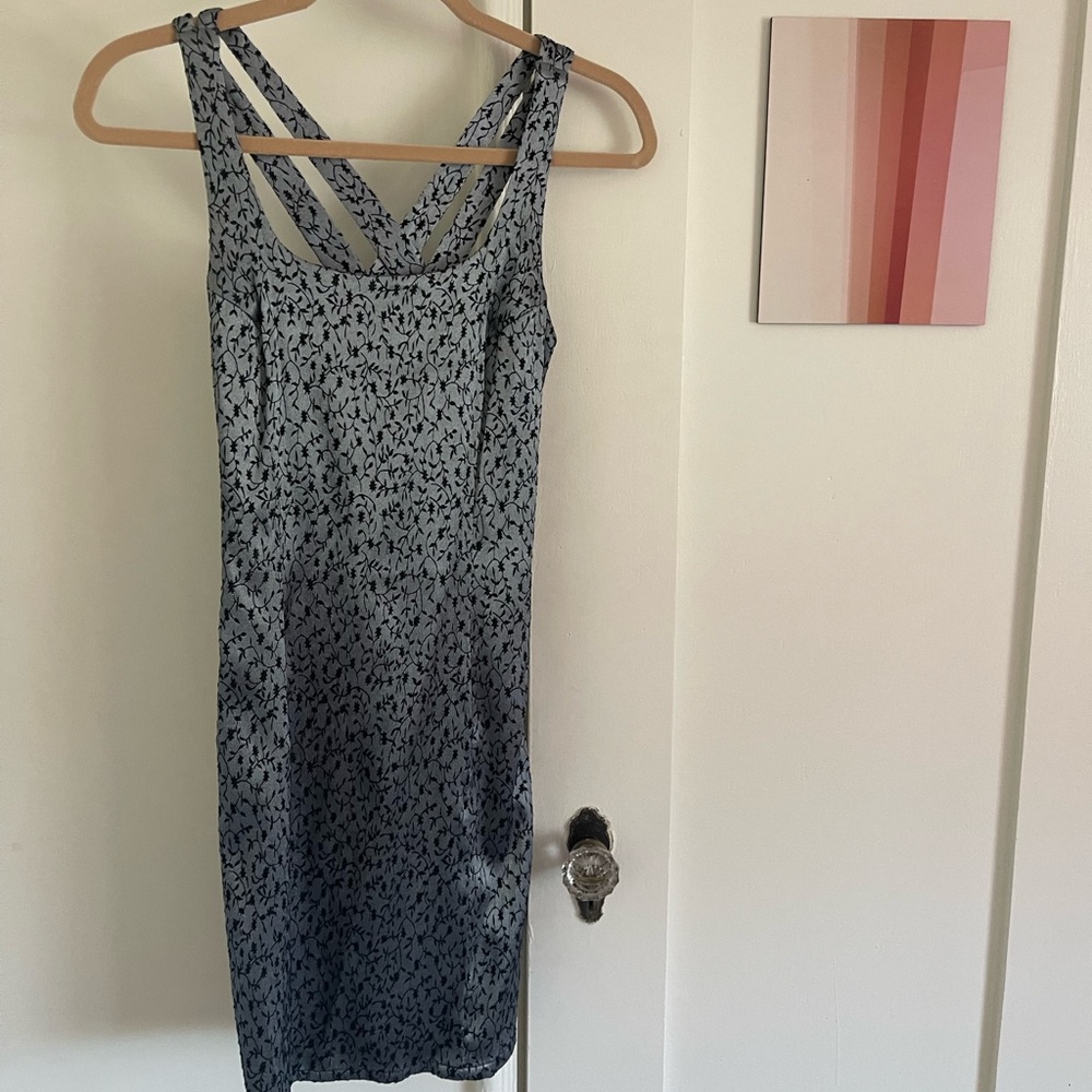 True vintage grey/silver and black 90’s/00’s cocktail dress